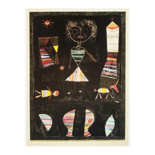 1989 After Paul Klee "Puppet Theater", Full-Color Print From France For Sale