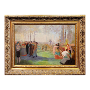 Willem Vaarzon Morel "Attributed"-Outdoor Italian Reverly Party -Oil Painting-C1910s