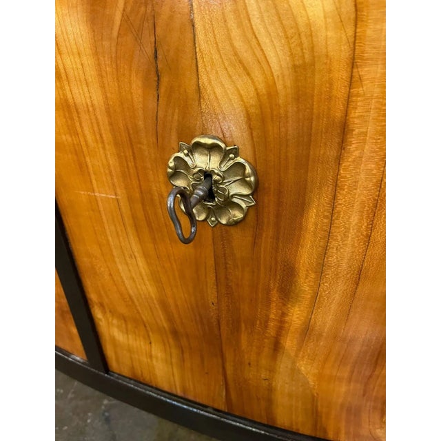 Wood 19th Century German Biedermeier Cherry Wood Cabinet For Sale - Image 7 of 9
