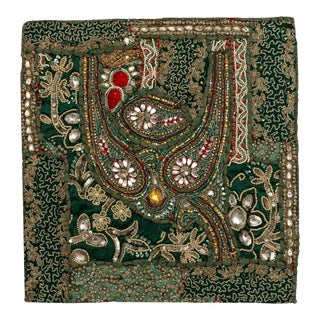 Ornate Assemblage Made Using Embroidered Fabruic From Rajasthan, India For Sale