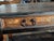 Mid 20th Century MId 20th Century Rustic Distressed Black Wood Console Table With Drawer and Equestrian Ring Pulls For Sale - Image 5 of 11