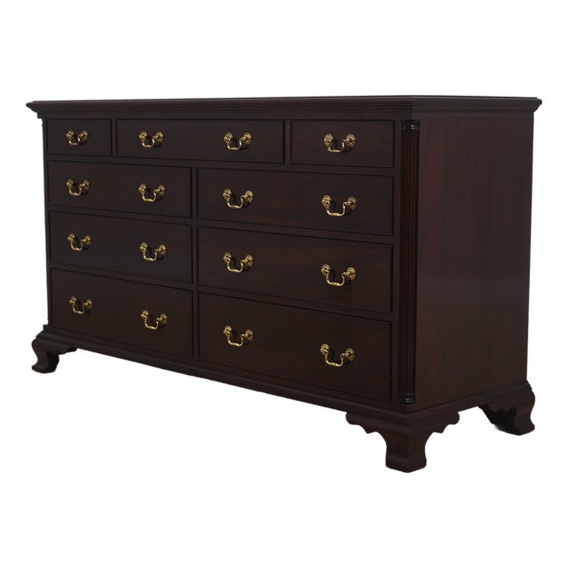 Henkel Harris Mahogany 9 Drawer Dresser For Sale