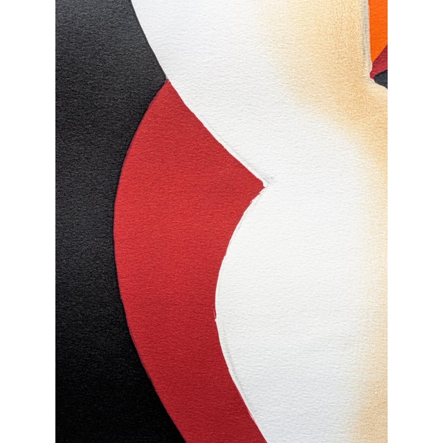 Bernard Villemot, Couple Embracing, Color Lithograph, 1980s For Sale - Image 9 of 10