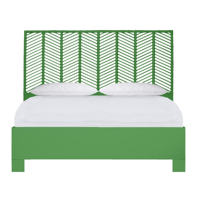 Liam Standard Bed King - Bright Green For Sale - Image 12 of 12