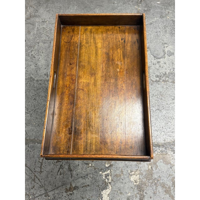 Mid 20th Century Folding Wood Butler’s Tray Table, Vintage For Sale - Image 5 of 12