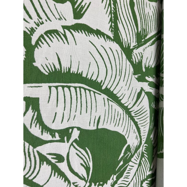 Sunbrella Martinique Grass Off White Green Botanical Palm Leaf Outdoor Upholstery Drapery Fabric For Sale In Columbia, SC - Image 6 of 7