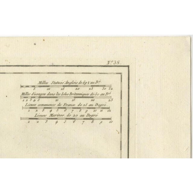 Antique Jamaica Island Map by Rigobert Bonne, 1780s For Sale - Image 5 of 12