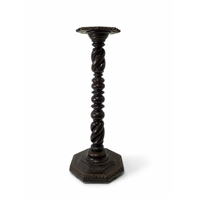 Vintage Column in Fine Wood, 19th Century For Sale - Image 6 of 6