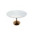 Metal Rh Aero Stone Round Dining Table | Italian Carrara Marble Top, Antique Brass Base | Open Box For Sale - Image 7 of 15