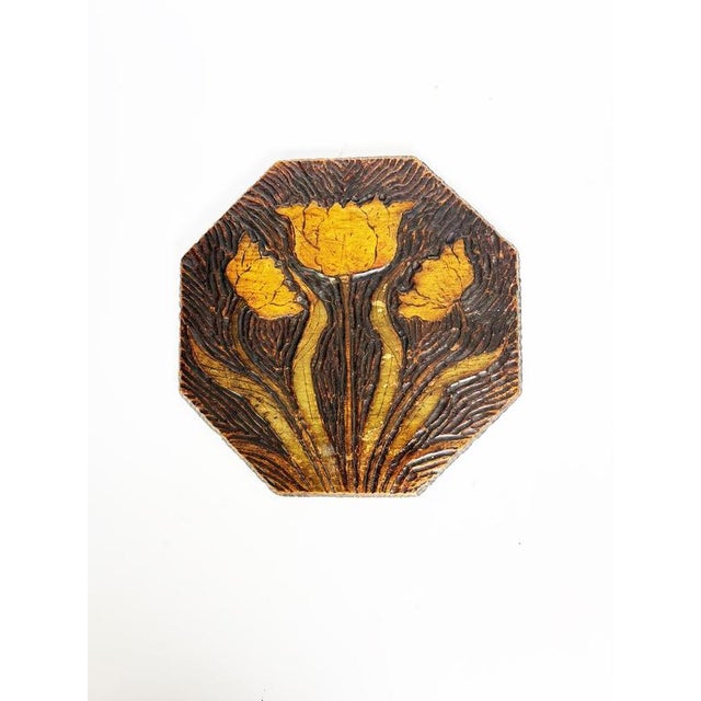 Art Nouveau Carved Wooden Trivet, France, 20th Century For Sale - Image 3 of 10