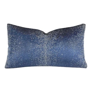 Kravet Couture Sombra in Indigo Lumbar Pillow Cover For Sale