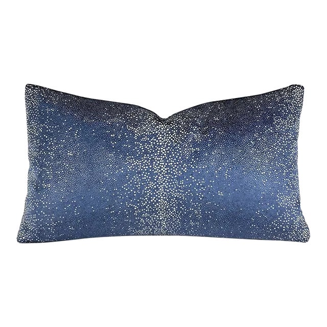 Kravet Couture Sombra in Indigo Lumbar Pillow Cover For Sale