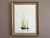 WHERE LIGHT SETTLES Size: 23.4 x 18.9 inches (including frame) Oil on canvas A minimalist and elegant mid-century...