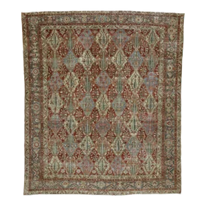 Antique Persian Bakhtiari Rug, 12'02 X 14'04
