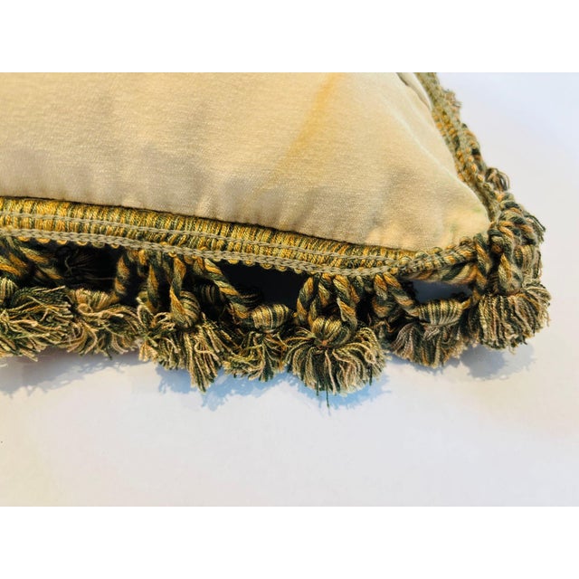 Vintage Throw Decorative Needlepoint Chihuahua Dogs Design Pillow For Sale - Image 9 of 11