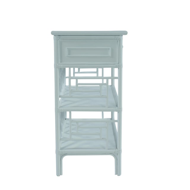 Not Yet Made - Made To Order Chippendale End Table - Blue For Sale - Image 5 of 6