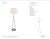 Visual Comfort Signature Dauphine Floor Lamp in Aged Iron with Linen Shade Designer: Visual Comfort Signature Height: 54"...