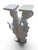 Italian Classical Marble Pedestals with Sculpted Figures, 1980, Set of 2 For Sale - Image 10 of 14