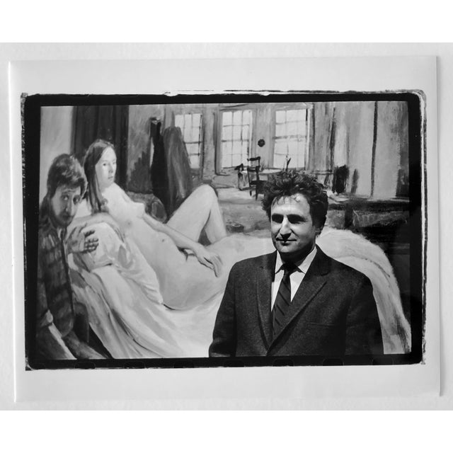 Fred McDarrah, Vintage Signed Silver Gelatin Photograph Paul Georges Studio Painting Photo, 1967 For Sale - Image 4 of 4