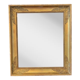 French Empire 19th Century Giltwood Wall Mirror For Sale