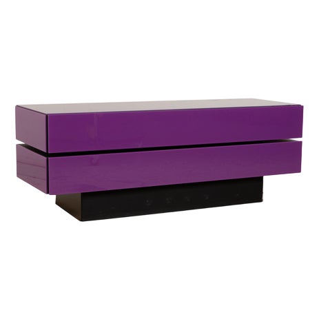 Brick BR 1502 Sideboard in Purple Glass from Spectral For Sale