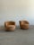 W38 D34 H27.5 SW21 SD23 SH17 Suede swivel lounge chairs in the style of Vladimir Kagan. Each unit is structurally sound...