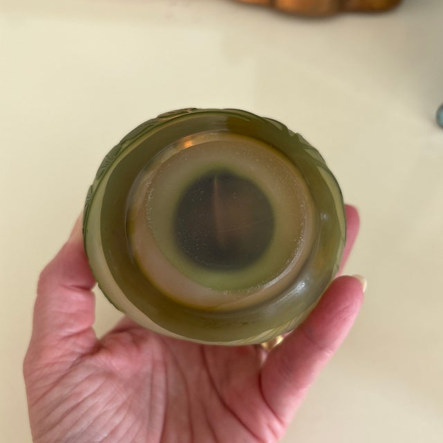 Glass Emile Galle Cameo Glass Vase For Sale - Image 7 of 7