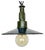 Industrial Blue Enamel Military Pendant Lamp with Cast Aluminium Top, 1960s For Sale