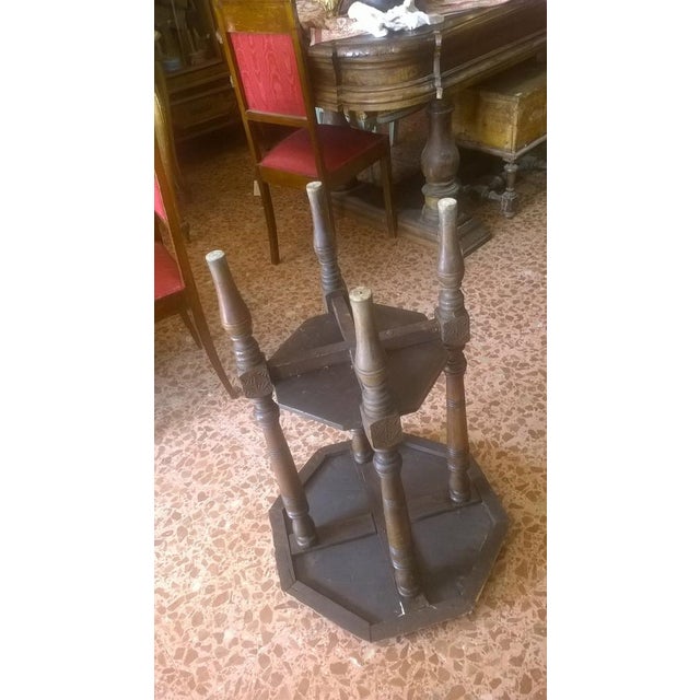 Octagonal Liberty Table in Walnut For Sale - Image 5 of 8