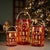 Metal Punched Metal House Lantern (Set of 3) For Sale - Image 7 of 7