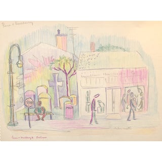 1930s Helen Malta Baltimore Drawing For Sale