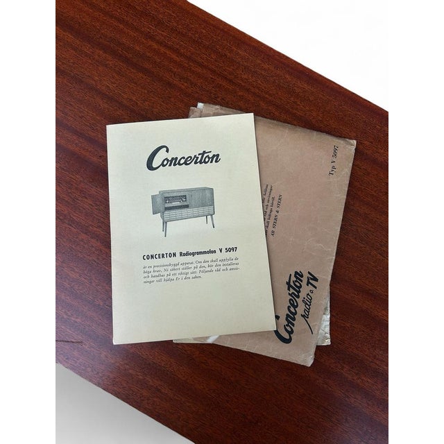 Mid-Century Type V 5097 Concerton Radio Gramophone, 1960s For Sale - Image 15 of 16