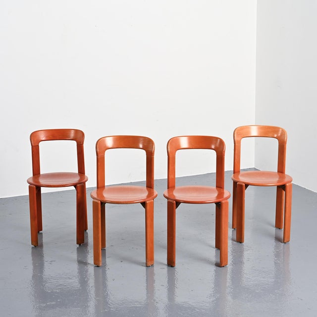 Dining Chairs by Bruno Rey for Dietiker, 1970s, Set of 4 For Sale - Image 16 of 16