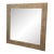 Vintage Square Textile Finish Wall Mirror For Sale