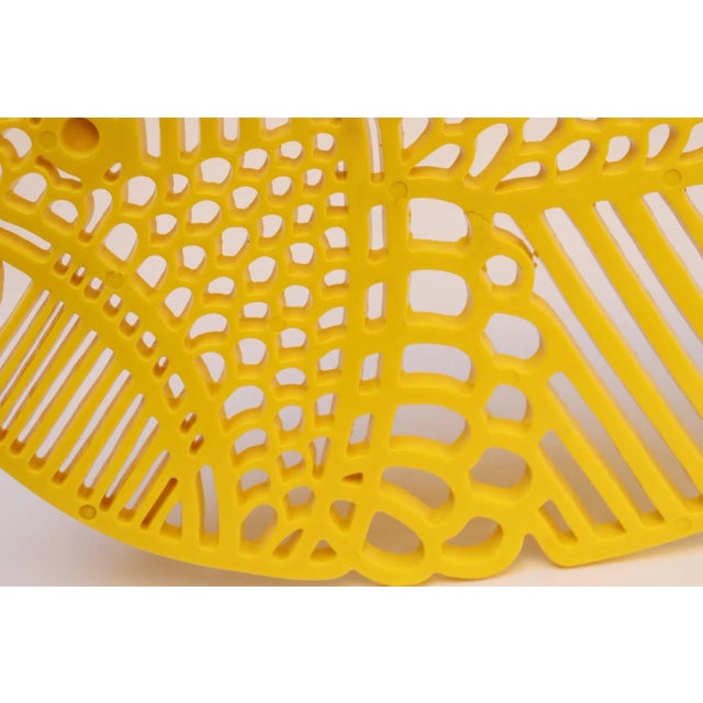 Plastic Danish Modern Dansk Gourmet Designs Yellow "Fish" Trivet / Wall Plaque For Sale - Image 7 of 12