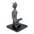 Superb Benin Bronze of a Seated Female Nigeria African 6.5" H on Stand For Sale