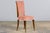 Blush 1940s French Parisian Art Deco Oak Dining Chairs in Blush Velvet - Set of 6 For Sale - Image 8 of 18