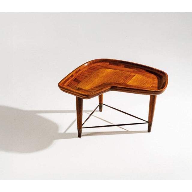 Brown Vintage Coffee Table in Walnut by Giorgio Raponi, 1950s For Sale - Image 8 of 8