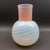 Laslo for Mikasa Japan Vintage Pink Opal White Swirl Art Glass Vase 10 7/8" For Sale - Image 4 of 9