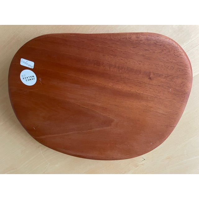 Contemporary Solid Mahogany Organic Form Charcuterie Platter For Sale - Image 3 of 8