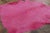 Contemporary Rug & Kilim’s Contemporary Cowhide Solid Rug in Bright Pink Hues For Sale - Image 3 of 7