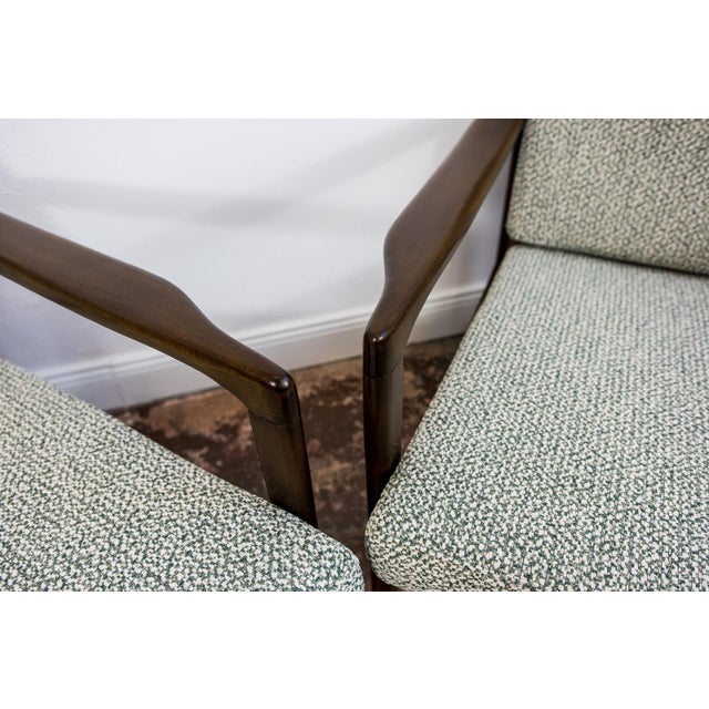 Wood Mid-Century Modern Lounge Chairs by Zenon Bączyk, Poland, 1960s, Set of 2 For Sale - Image 7 of 18