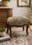 Vintage Tapestry Footstool Ottoman With Cabriole Legs & Brass Casters For Sale - Image 9 of 9