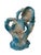 Vintage Capodimonte-Style Doves on Ornate Floral Tree | Blue & White Porcelain Figurine | Made in Taiwan For Sale In Portland, ME - Image 6 of 6