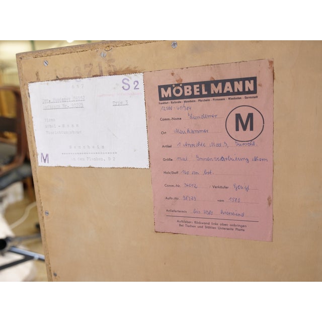Mid-Century Cherrywood Sideboard from Möbel Mann, 1960s For Sale - Image 10 of 11