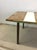 Mid Century Modern Long Coffee Table With Wood and Lacquer Top and Brass Feet For Sale - Image 12 of 12