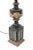 Textile Hand Finished Neoclassical Table Lamp in Black, Taupe, and Burnt Orange For Sale - Image 7 of 12
