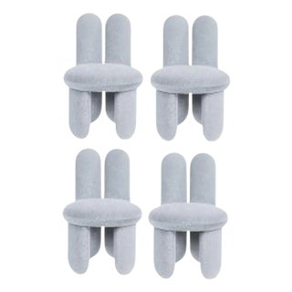 Gentle 113 Glazy Chairs by Royal Stranger, Set of 4 For Sale