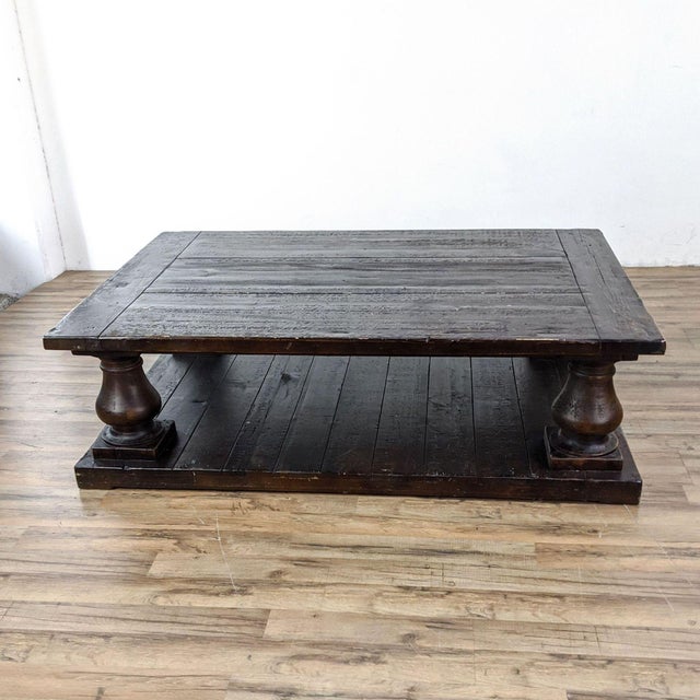Restoration Hardware Balustrade Salvaged Wood Coffee Table Chairish