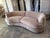 Mid-Century Modern Scarlet Crushed Velvet Curved Sofa For Sale - Image 3 of 8